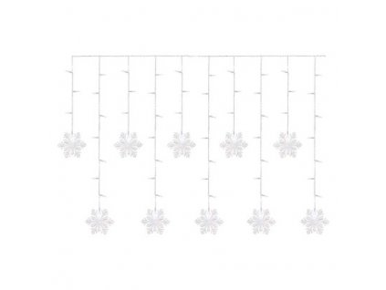 225804 led vanocni zaves vlocky 135x50 cm vnitrni studena bila