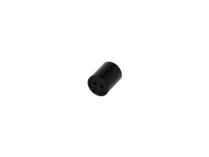 226477 distancni podlozka led prum 7 5mm led 5mm dl 6mm cerna