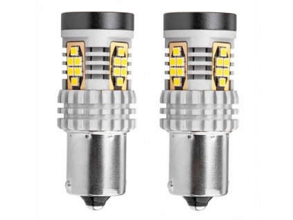 2ks LED 12V/24V 21W BA15s čirá CANBUS