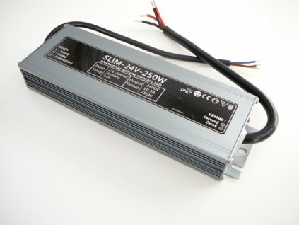 125896 led zdroj 24v 250w ip67 slim 24v 250w