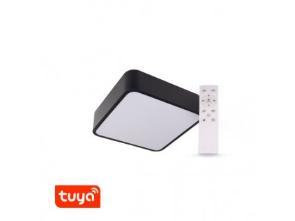 SMART Tuya LED svítidlo RENDO 24W CCT hranaté černé - SMART Tuya LED svítidlo RENDO 24W CCT hranaté černé