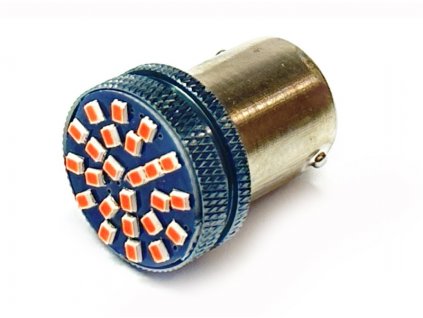 229384 zarovka led 12v 24v 10w ba15s cervena