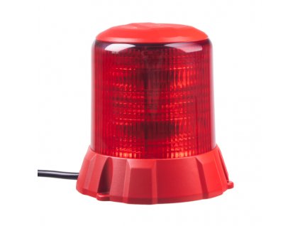 Robustní červený LED maják, červ.hliník, 96W, ECE R65