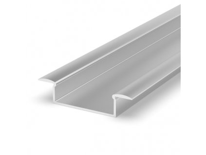 LED profil P14-1 stříbrný vestavný - Profil bez krytu 1m