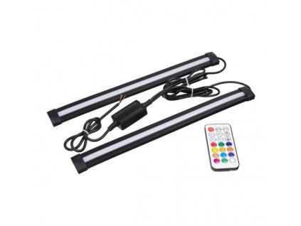 LED osvětlení vnitřní/vnější RGB 12/24V, RF ovladač, 2 pásky
