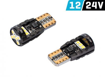 2ks LED 12V/24V 5W W2,1x9,5d čirá CANBUS