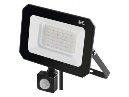 LED reflektor SIMPO s pohybovým čidlem, 50 W, černý, neutrální bílá