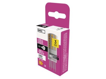 LED žárovka Classic JC / G9 / 4,2 W (40 W) / 470 lm / neutrální bílá