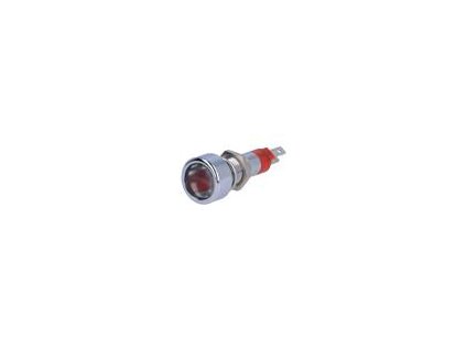 Kontrolka: LED plochá červená 24÷28VDC 24÷28VAC Ø8,2mm IP67