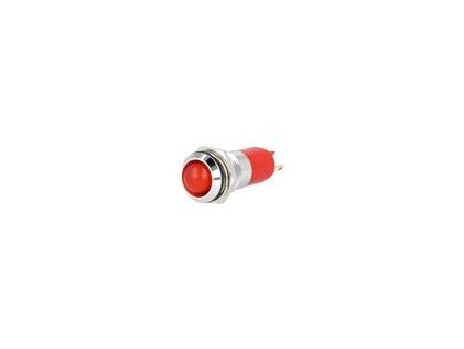 Kontrolka: LED vydutá červená 24÷28VDC 24÷28VAC Ø14,2mm IP67