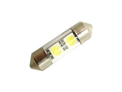 Žárovka LED SV8,5-8 sufit 31mm 12V/0,5W bílá, 2xSMD5050