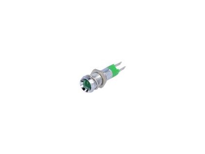 3435 kontrolka led vyduta 2428vdc otv 8 2mm ip67 kov led 5mm
