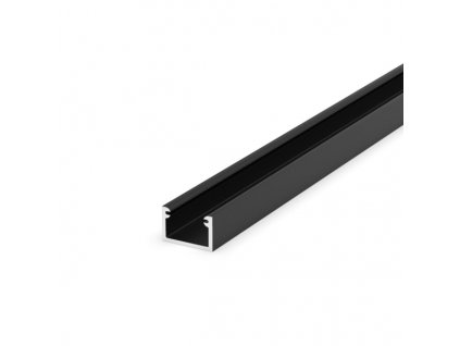 LED profil P4-2 mini černý - Profil bez krytu 1m