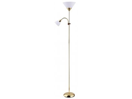 Stojací lampa Action 2xE27/230V/178cm, zlatá