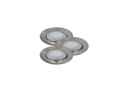 232424 led zapustne bodove svitidlo lite 3x3w 240lm 3000k set 3 ks satenovy chrom 1163