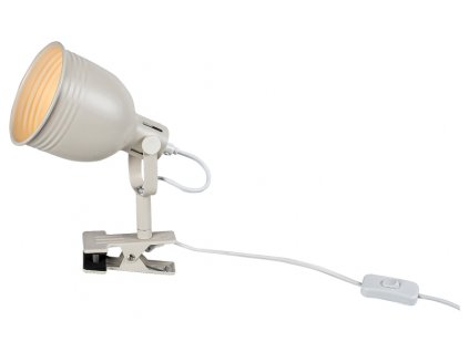 Stolní svítidlo s klipem Flint 1x25W | E14 | IP20 - béžová