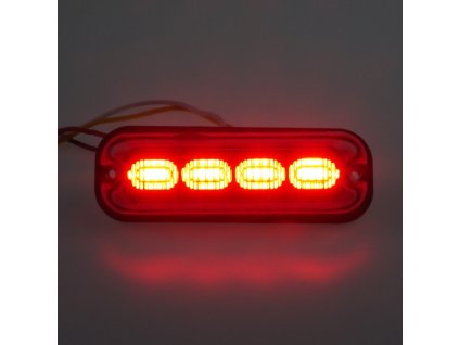 PREDATOR 4x4W LED, 12-24V, červený, ECE R10