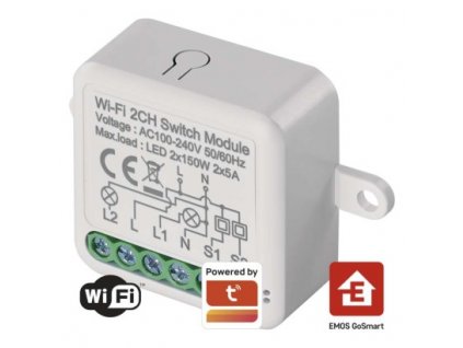 GoSmart modul spínací IP-2102SW, Wi-Fi, 2-kanálový