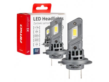 237946 2ks zarovka led h7 12v 3580 lm x5
