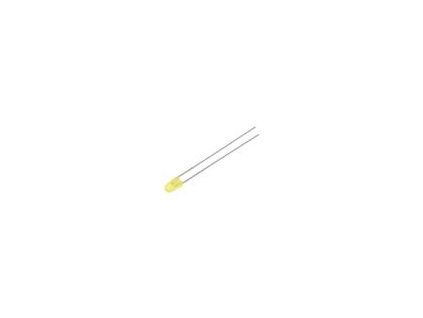 LED 3mm yellow 110÷250mcd 60° Front: convex 2÷2.5V