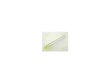 3952 led 3mm zluta 300 700mcd 50 celo vypoukle