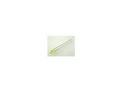 3956 led 3mm zluta 1050mcd 50 celo vypoukle
