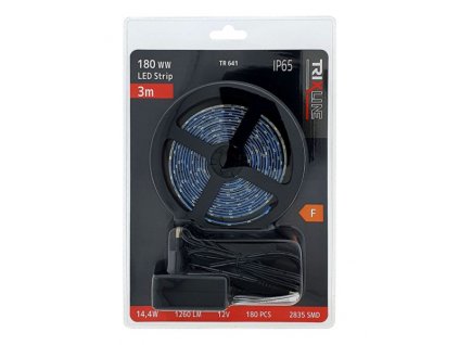 241305 led pasek 180 ww trixline tr 641 civka 3m tepla bila ip65