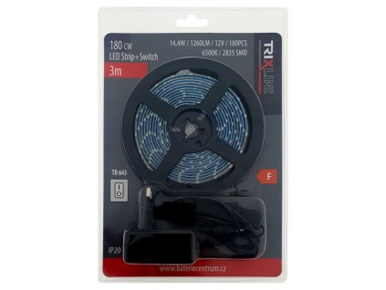 241307 led pasek 180 nw trixline tr 643 civka 3m studena bila ip65