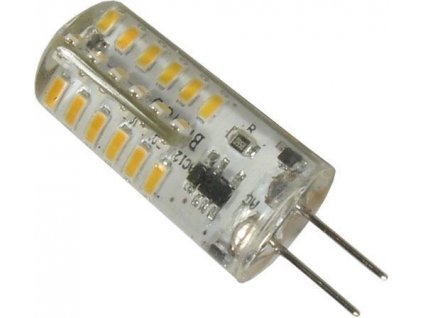4295 zarovka led g4 bila 12v 2w 48x smd3014 silikonovy obal