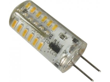 Žárovka LED G4 teplá bílá, 12V/2W, 48x SMD3014, silikonový obal