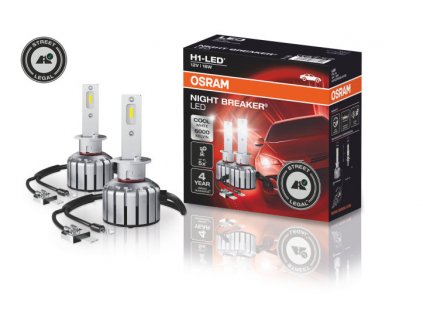 12V H1 NightBreaker LED OSRAM, set 2ks homologované