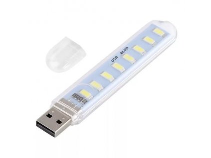 220072 usb 8led lampicka tepla bila