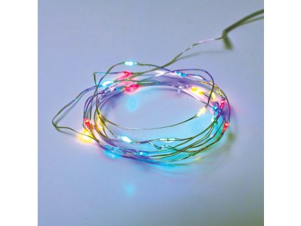 207130 aca decor led dekoracni stribrna girlanda rgb vicebarevne 3xaa 500 cm
