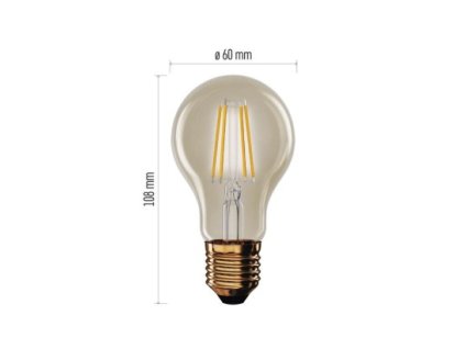 243795 led zarovka vintage a60 e27 4 5 w 40 w 420 lm tepla bila