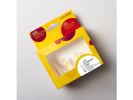 Blistr 4 čiré žárovky LED FILAMENT pro svícen 14-55V/0,3W