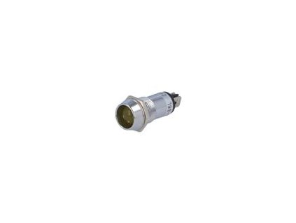 116671 kontrolka led vyduta 12vdc otv 14 2mm ip40 mosaz led 10mm