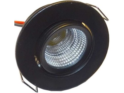 245861 podhledove svetlo cerne led 1x3w tepla bila 230v 3w