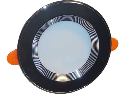 245864 podhledove svetlo cerne led 6w tepla bila 230v 6w