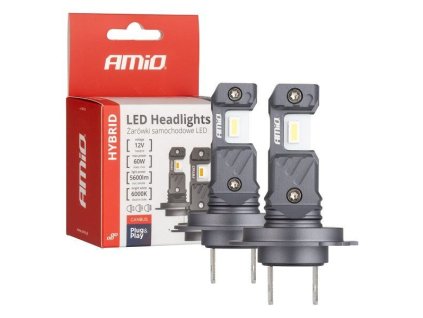 245692 led autozarovky hybrid rady h7 h18 6000k canbus 60w amio