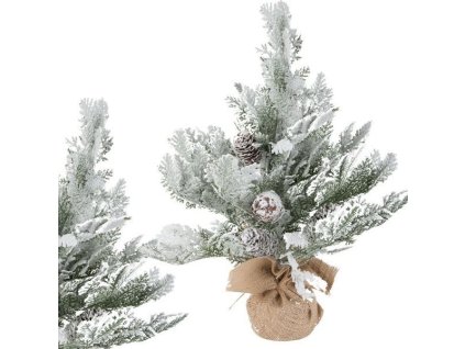 245813 vanocni stromecek se snehem maly 45 cm