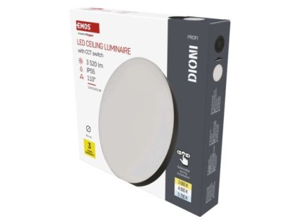 246121 led prisazene svitidlo dioni kruhove cerne 32w se zmenou cct