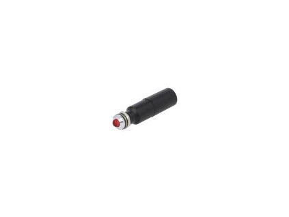 Kontrolka: LED vypouklá červená 230VAC Ø8mm IP67 plast