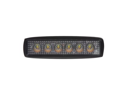 248528 led svetlo obdelnikove bile oranzove 6x3w 6x1w 160mm ece r10