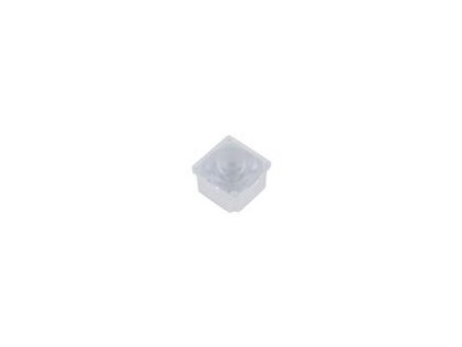 Čočka LED čtvercový Mat: polykarbonát průhledná 29° H: 12,96mm