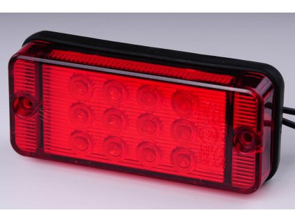 Světlo mlhové LED W83D (700kr) červené sklo 12V-24V