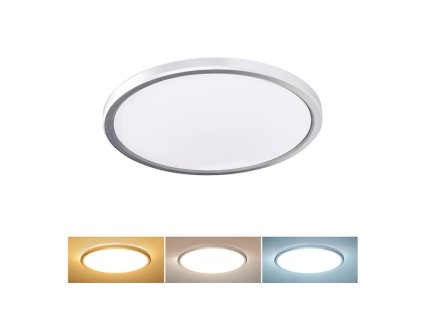 248712 solight led osvetleni acate s ochranou proti vlhkosti ip54 24w 2160lm 3cct 30cm stribrna