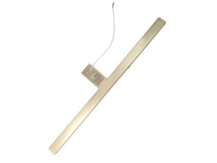250284 led zrcadlove svetlo 50cm led 8w 640lm 4000k qtec q 305g leskle zlate