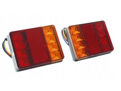 72052 zadni svetla 3 segm l p na prives led obdelnik 12v