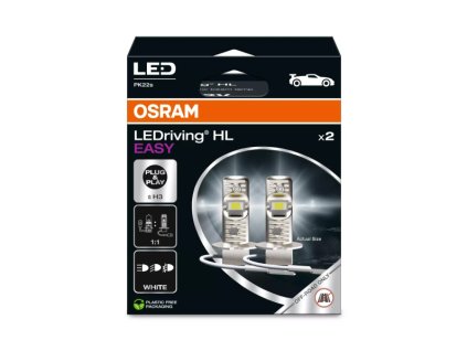 246858 led h3 12v hl easy set 2ks led osram