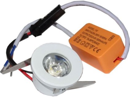 250734 podhledove svetlo bile led 1w denni bila 230v 1w